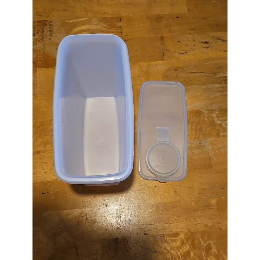 Vintage Tupperware #469 Rectangular Cereal Storage Container W Sheer Lid #470